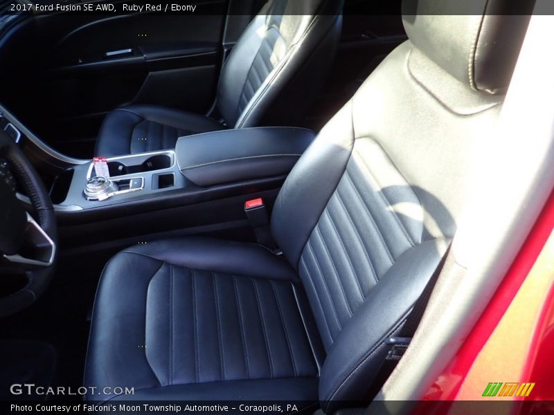 Ruby Red / Ebony 2017 Ford Fusion SE AWD
