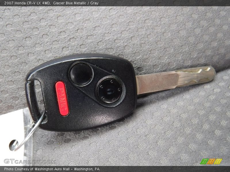 Glacier Blue Metallic / Gray 2007 Honda CR-V LX 4WD