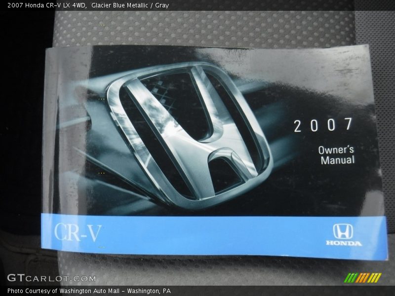 Glacier Blue Metallic / Gray 2007 Honda CR-V LX 4WD