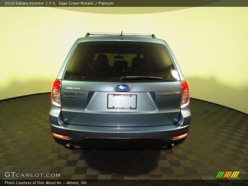 Sage Green Metallic / Platinum 2010 Subaru Forester 2.5 X