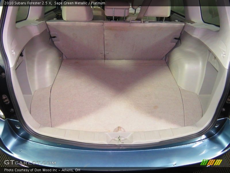Sage Green Metallic / Platinum 2010 Subaru Forester 2.5 X