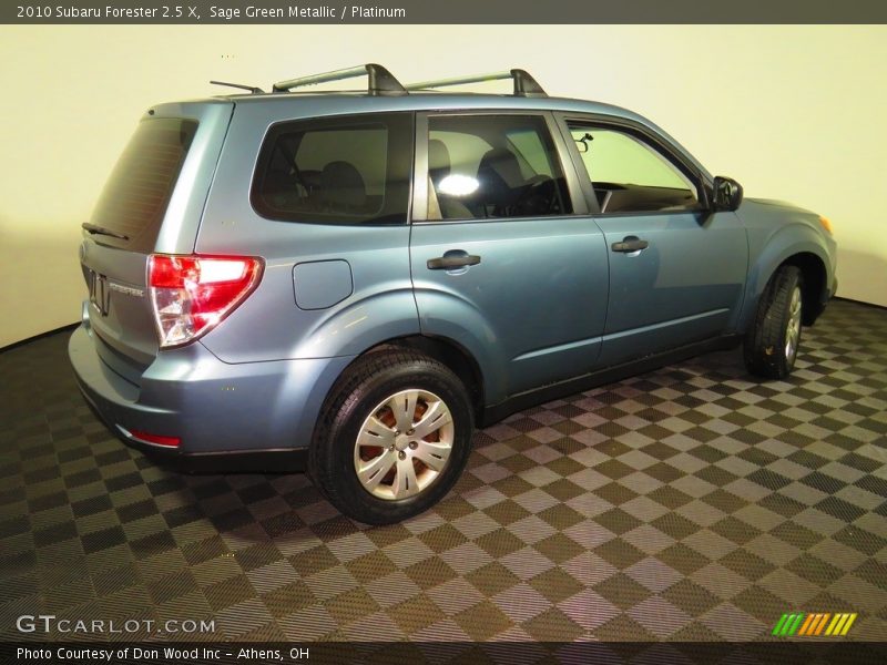 Sage Green Metallic / Platinum 2010 Subaru Forester 2.5 X