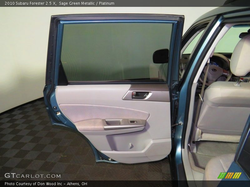 Sage Green Metallic / Platinum 2010 Subaru Forester 2.5 X