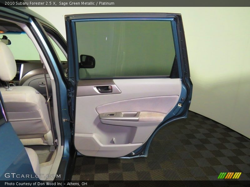 Sage Green Metallic / Platinum 2010 Subaru Forester 2.5 X