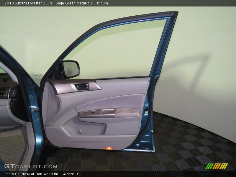 Sage Green Metallic / Platinum 2010 Subaru Forester 2.5 X