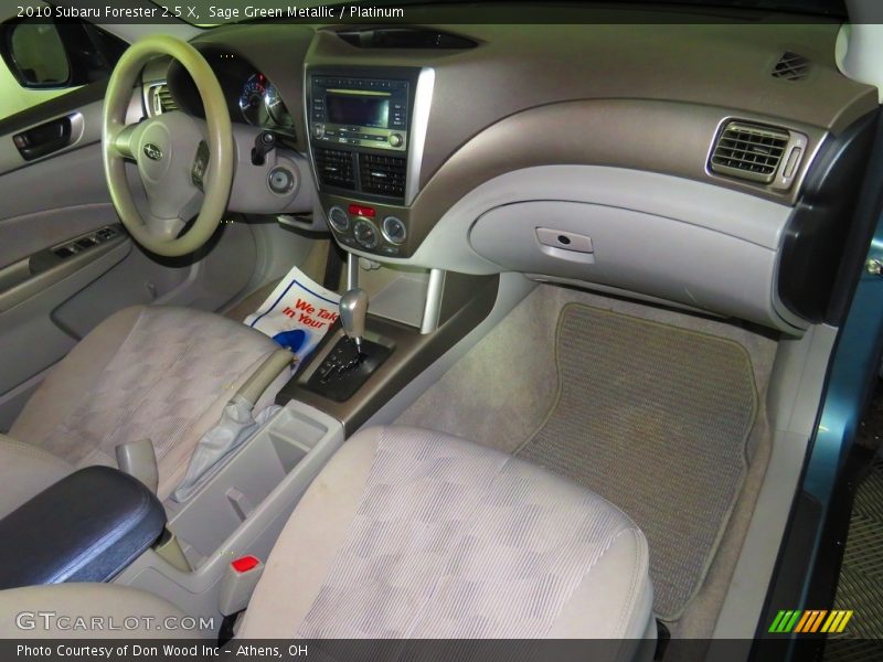 Sage Green Metallic / Platinum 2010 Subaru Forester 2.5 X