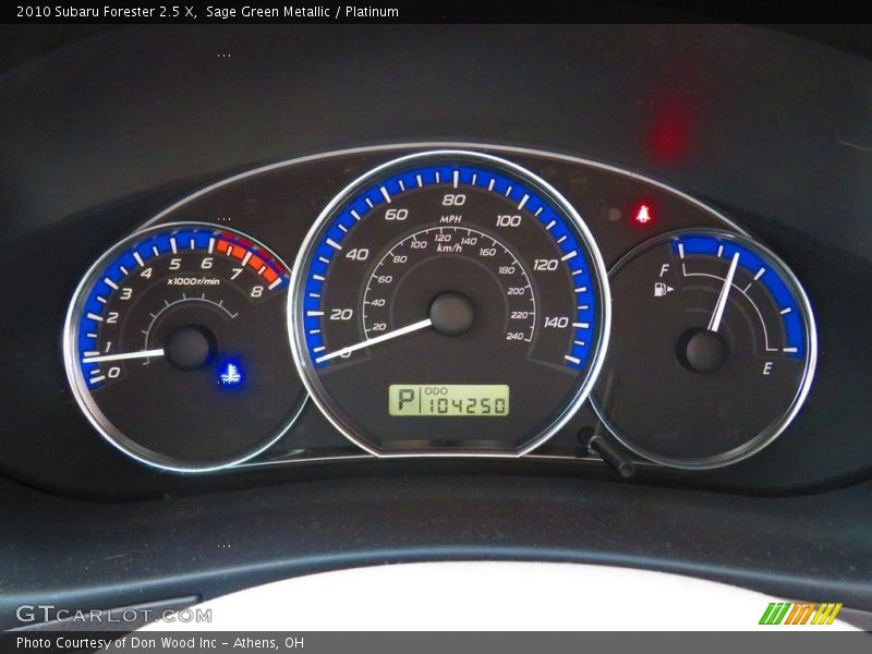 Sage Green Metallic / Platinum 2010 Subaru Forester 2.5 X