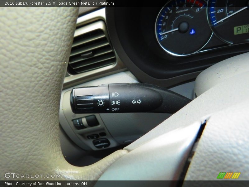 Sage Green Metallic / Platinum 2010 Subaru Forester 2.5 X