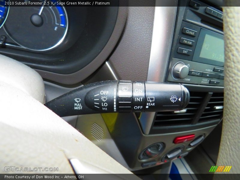 Sage Green Metallic / Platinum 2010 Subaru Forester 2.5 X