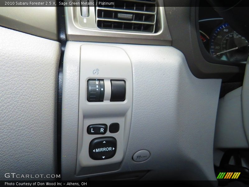 Sage Green Metallic / Platinum 2010 Subaru Forester 2.5 X