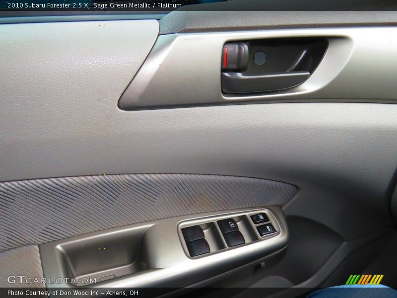 Sage Green Metallic / Platinum 2010 Subaru Forester 2.5 X