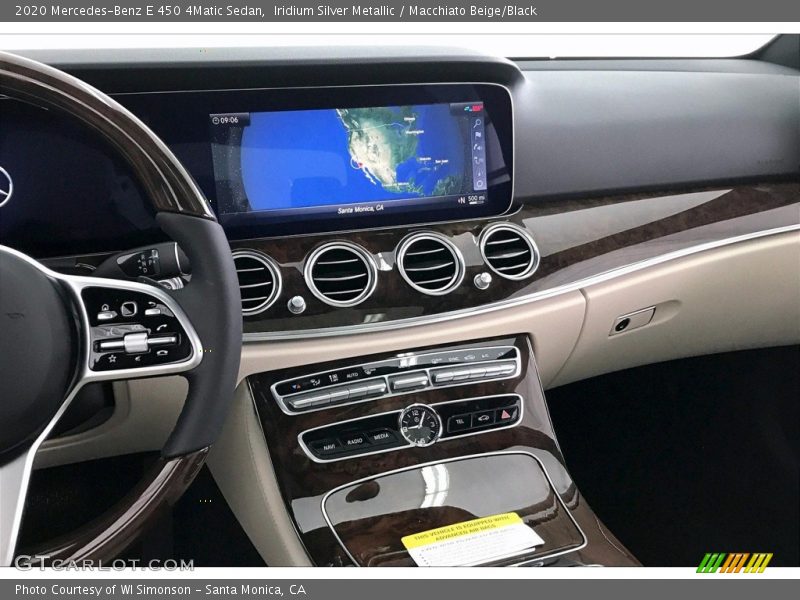 Controls of 2020 E 450 4Matic Sedan