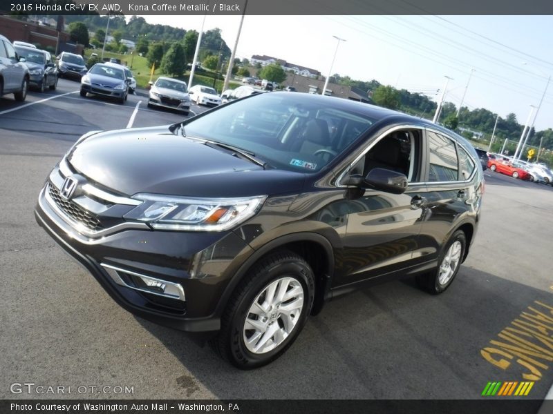 Kona Coffee Metallic / Black 2016 Honda CR-V EX AWD