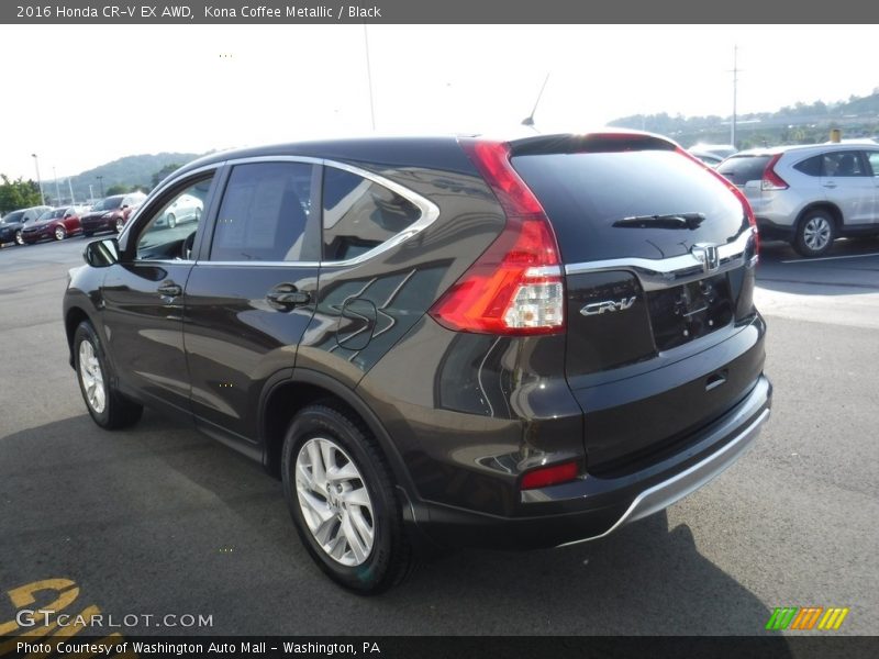 Kona Coffee Metallic / Black 2016 Honda CR-V EX AWD