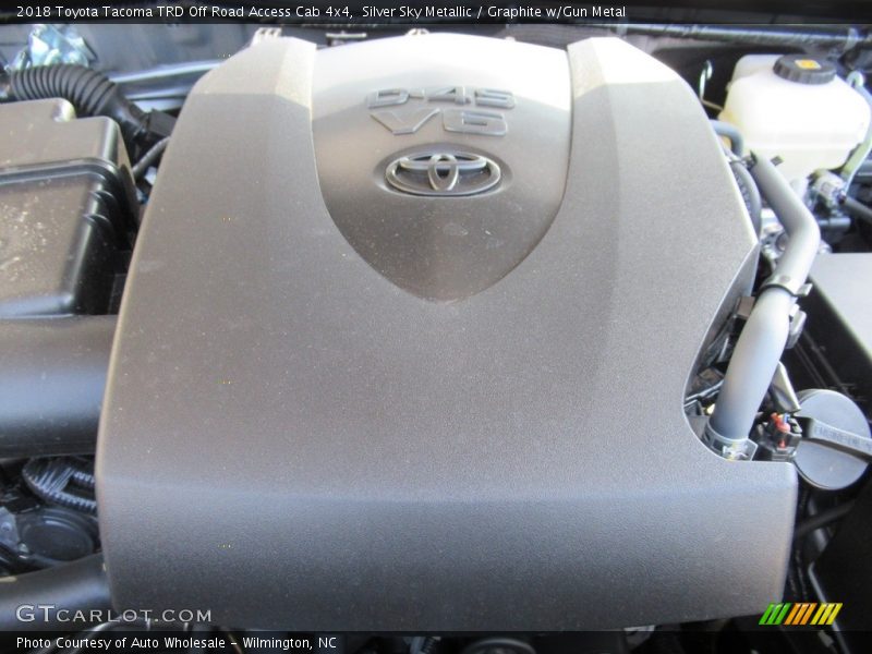Silver Sky Metallic / Graphite w/Gun Metal 2018 Toyota Tacoma TRD Off Road Access Cab 4x4