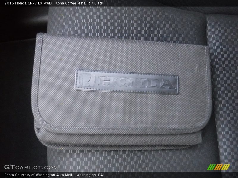 Kona Coffee Metallic / Black 2016 Honda CR-V EX AWD