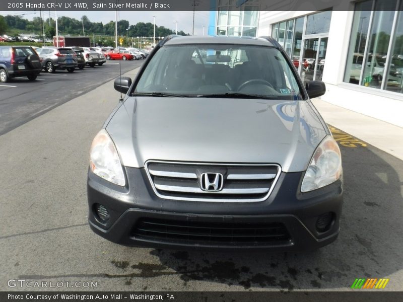 Satin Silver Metallic / Black 2005 Honda CR-V LX 4WD