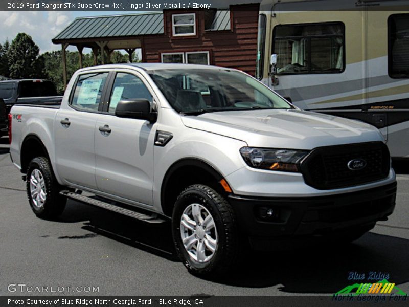Ingot Silver Metallic / Ebony 2019 Ford Ranger STX SuperCrew 4x4