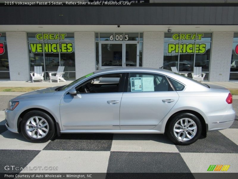 Reflex Silver Metallic / Moonrock Gray 2016 Volkswagen Passat S Sedan