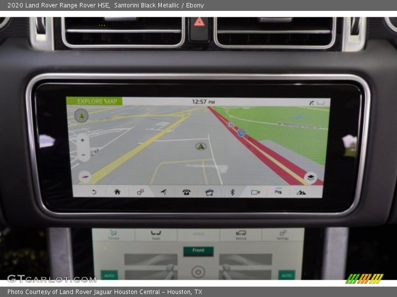Navigation of 2020 Range Rover HSE