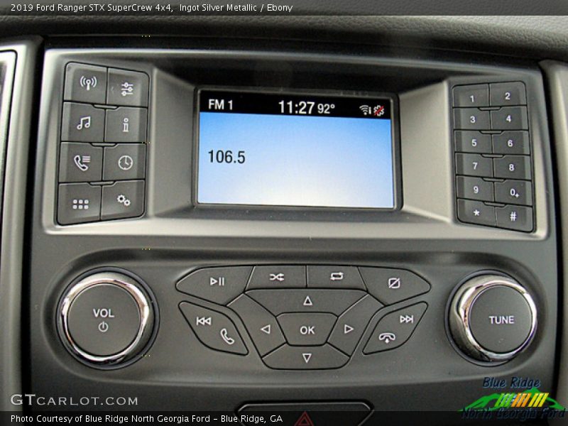Ingot Silver Metallic / Ebony 2019 Ford Ranger STX SuperCrew 4x4