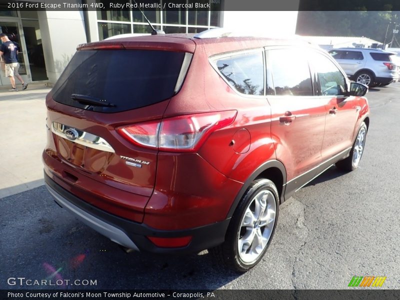 Ruby Red Metallic / Charcoal Black 2016 Ford Escape Titanium 4WD