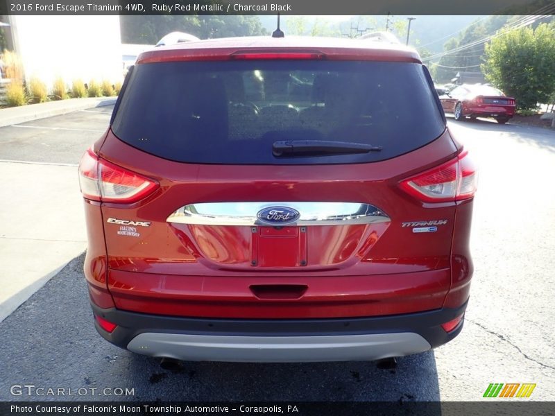 Ruby Red Metallic / Charcoal Black 2016 Ford Escape Titanium 4WD