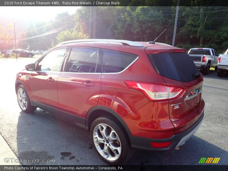 Ruby Red Metallic / Charcoal Black 2016 Ford Escape Titanium 4WD