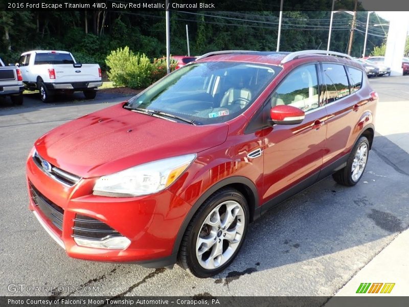 Ruby Red Metallic / Charcoal Black 2016 Ford Escape Titanium 4WD