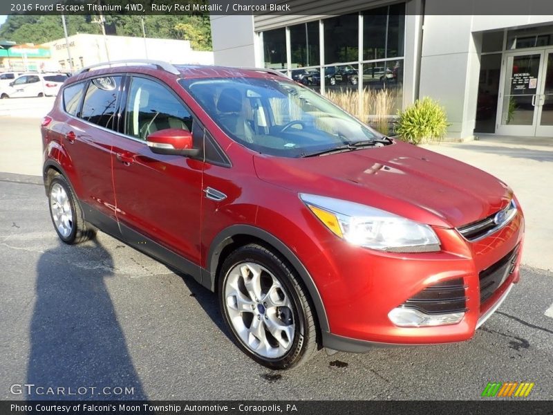 Ruby Red Metallic / Charcoal Black 2016 Ford Escape Titanium 4WD