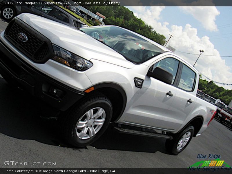 Ingot Silver Metallic / Ebony 2019 Ford Ranger STX SuperCrew 4x4