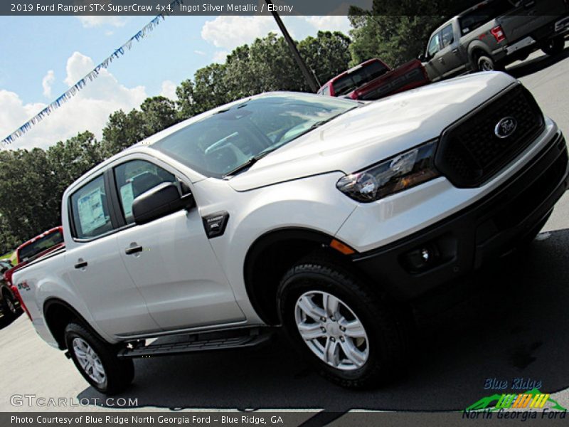 Ingot Silver Metallic / Ebony 2019 Ford Ranger STX SuperCrew 4x4