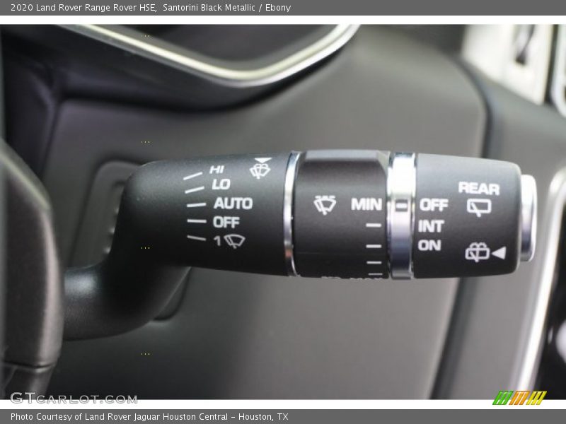 Controls of 2020 Range Rover HSE