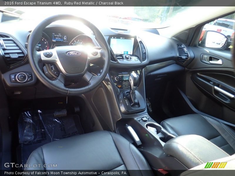 Ruby Red Metallic / Charcoal Black 2016 Ford Escape Titanium 4WD