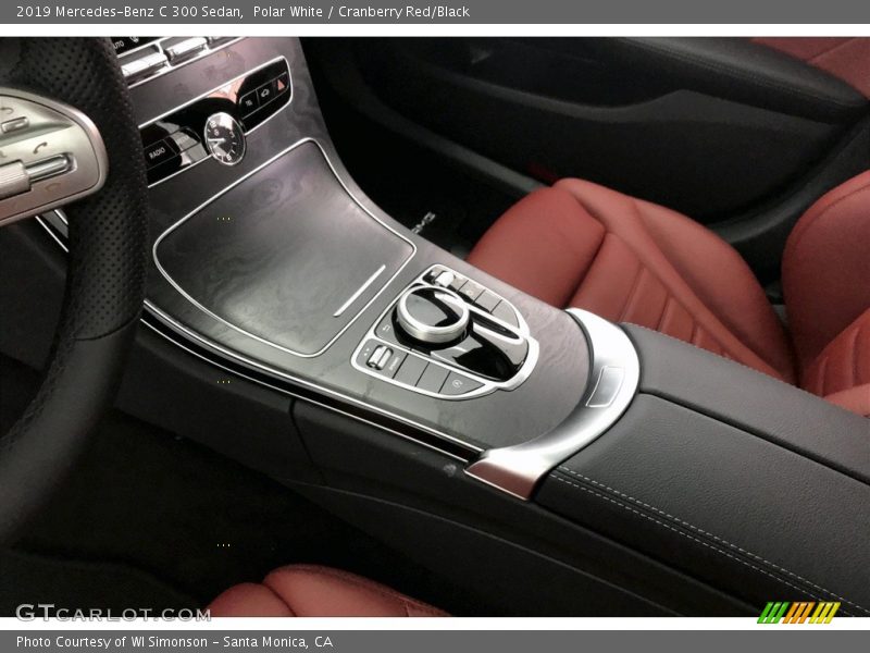 Polar White / Cranberry Red/Black 2019 Mercedes-Benz C 300 Sedan
