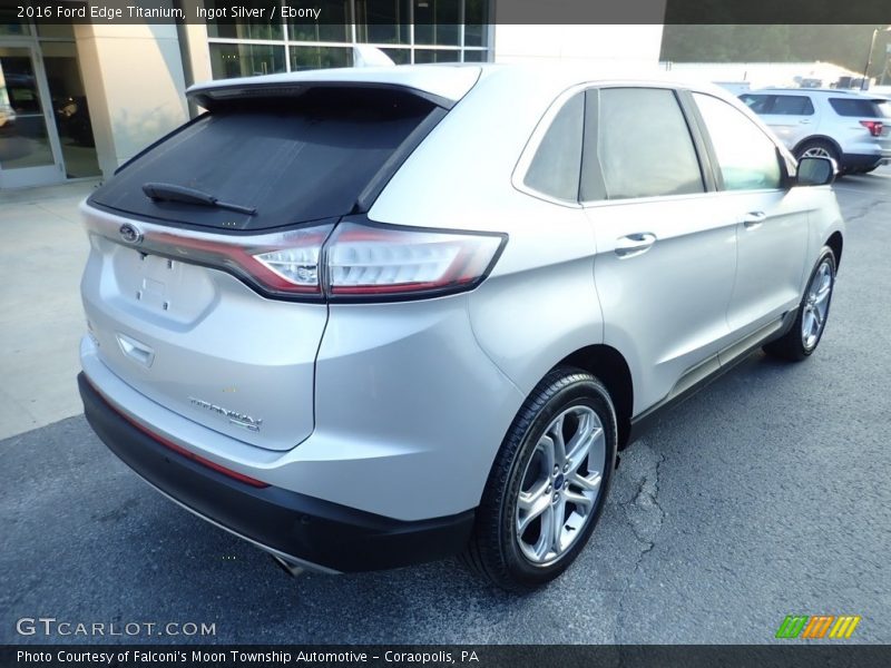Ingot Silver / Ebony 2016 Ford Edge Titanium