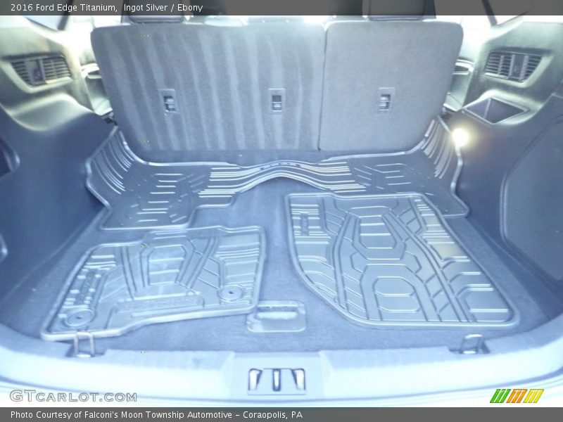 Ingot Silver / Ebony 2016 Ford Edge Titanium