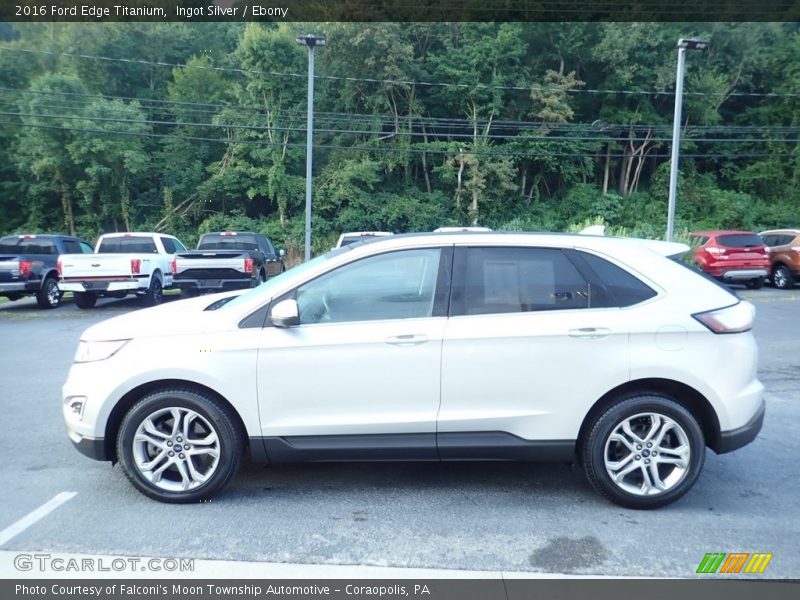 Ingot Silver / Ebony 2016 Ford Edge Titanium