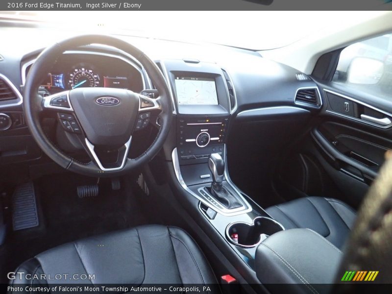 Ingot Silver / Ebony 2016 Ford Edge Titanium