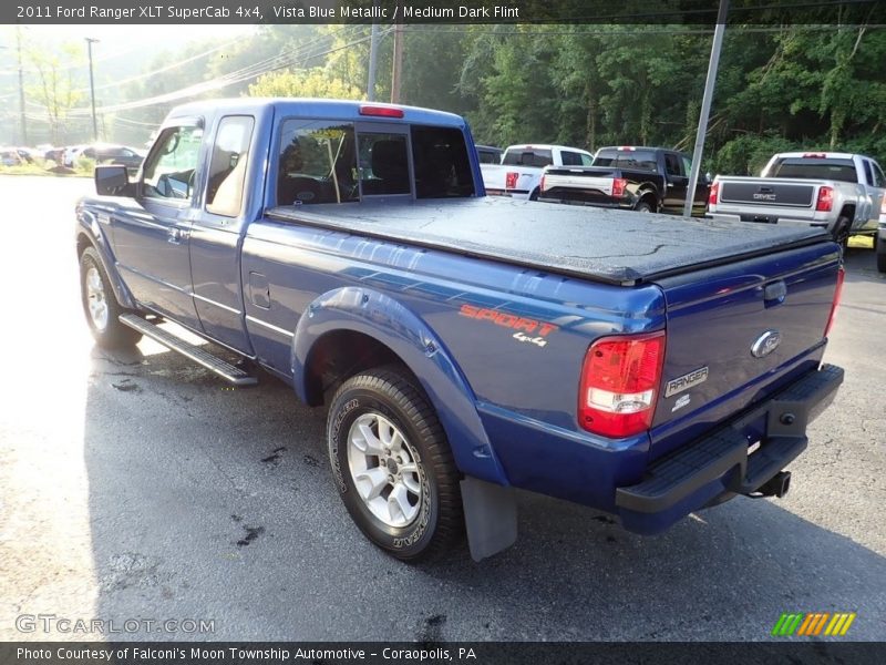 Vista Blue Metallic / Medium Dark Flint 2011 Ford Ranger XLT SuperCab 4x4