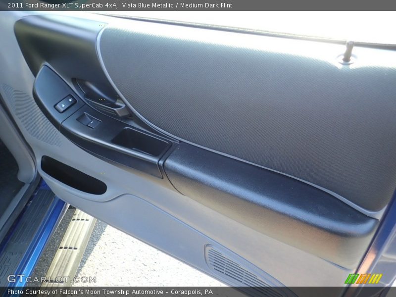 Vista Blue Metallic / Medium Dark Flint 2011 Ford Ranger XLT SuperCab 4x4