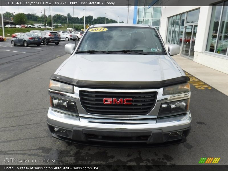 Pure Silver Metallic / Ebony 2011 GMC Canyon SLE Crew Cab 4x4