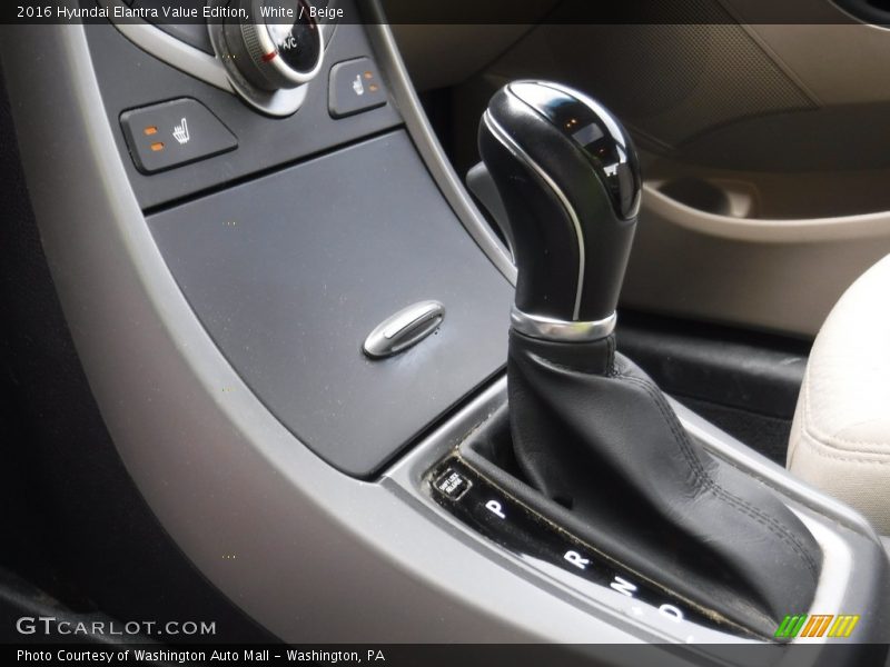 White / Beige 2016 Hyundai Elantra Value Edition