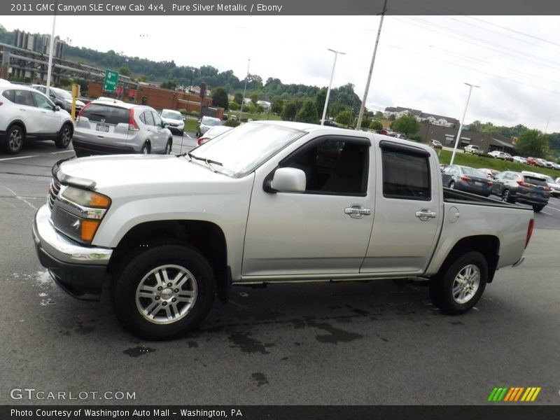 Pure Silver Metallic / Ebony 2011 GMC Canyon SLE Crew Cab 4x4