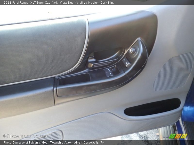 Vista Blue Metallic / Medium Dark Flint 2011 Ford Ranger XLT SuperCab 4x4