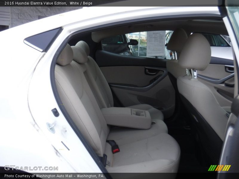 White / Beige 2016 Hyundai Elantra Value Edition