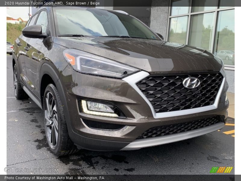 Sage Brown / Beige 2020 Hyundai Tucson Sport AWD