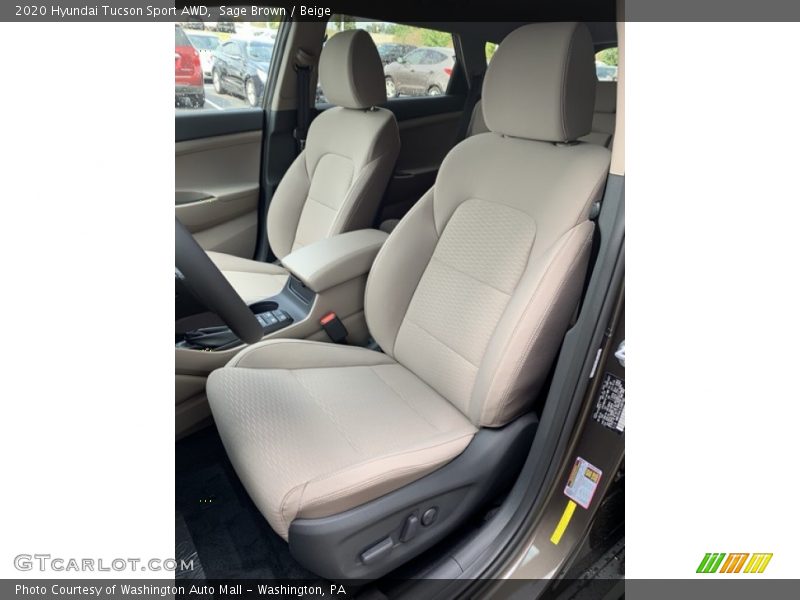 2020 Tucson Sport AWD Beige Interior