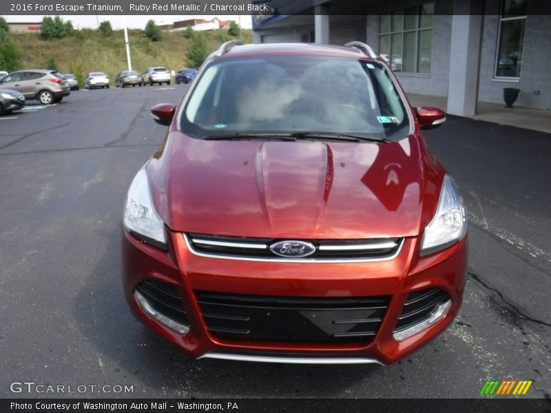 Ruby Red Metallic / Charcoal Black 2016 Ford Escape Titanium