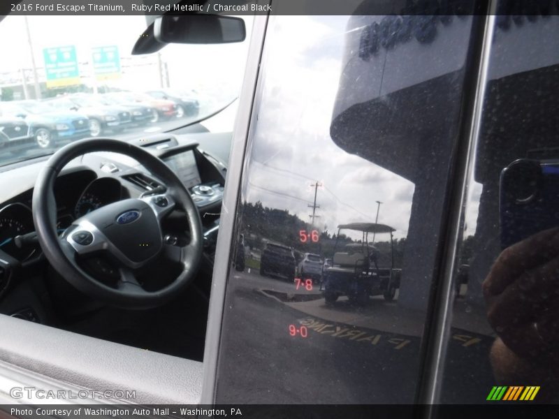 Ruby Red Metallic / Charcoal Black 2016 Ford Escape Titanium